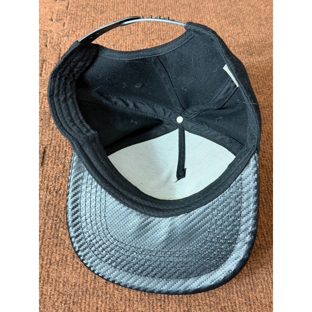 Assassins Creed Odyssey Black Snapback Hat Spartan Logo Carbon Fiber Brim Cap - Picture 6 of 10